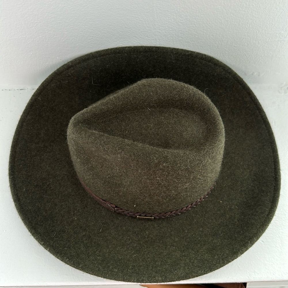 *Excellent Condition* Barbour Tack Fedora Hat in Olive, Sz M